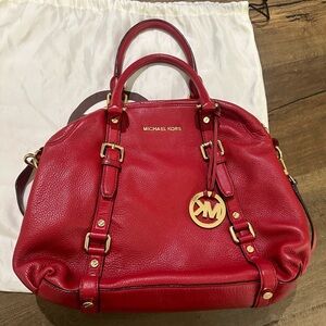 Michael Kors Cherry Red Satchel